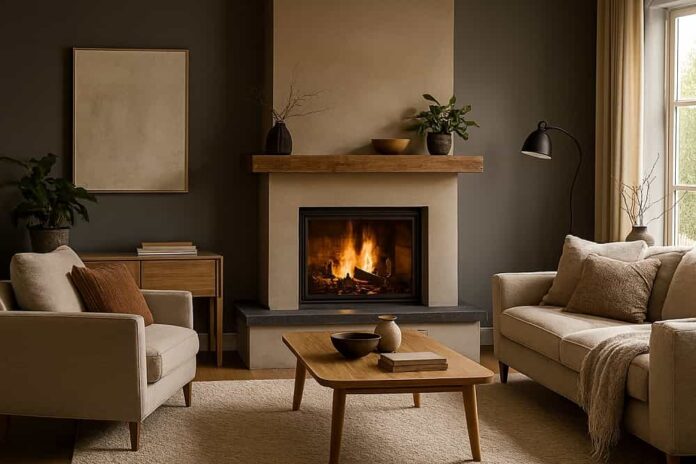 Caminetto moderno