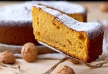 Crostata di zucca con amaretti