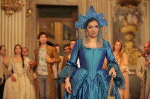 Cenerentola LenaBelkina  durante le prove a Stupinigi - Rada Film Tullio De Orsola