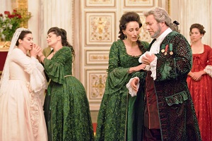 CENERENTOLA Cenerentola le due sorellastre e il patrigno Don Magnifico