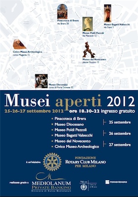 Musei Gratis A Milano Il 25, 26 E 27 Settembre 2012 Musei gratis a Milano il 25, 26 e 27 settembre 2012