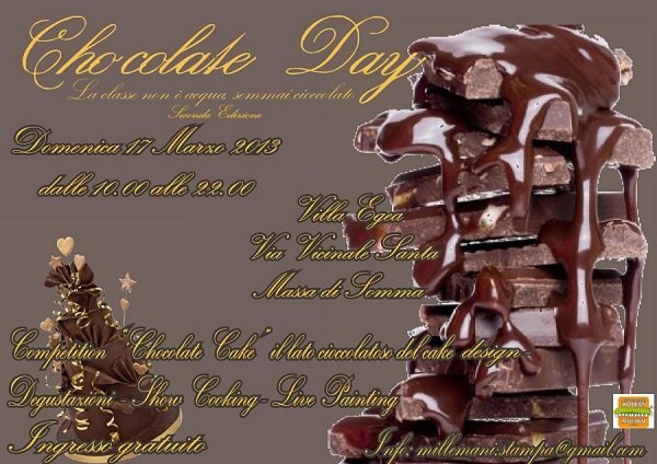 Locandina Seconda Edizione Chocolate Day Locandina seconda edizione chocolate day