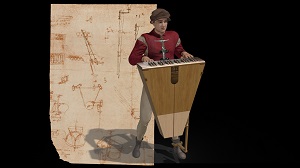 Leonardo- Codice Atlantico - Claviviola