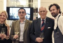 I VINI CIÙ CIÙ PRESENTATI A MILANO DA CARLO CRACCO CiùCiù Antonella Mazzarella-Walter Bartolomei-Mario Boselli-Carlo Cracco