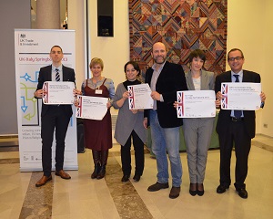 The six winners of the UK-Italy Springboard entrepreneurial challenge hi res