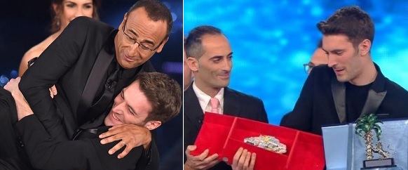 Giovanni Caccamo Carlo Conti Sanremo 2015