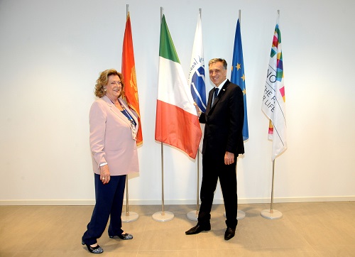 Diana Bracco con il Presidente del Montenegro DIANA BRACO