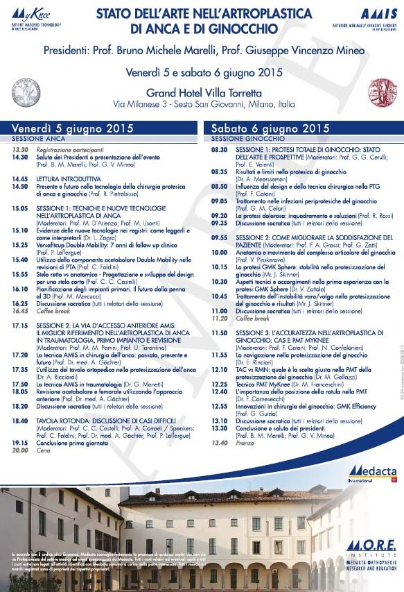 artroplastica convegno milano 5-6 giugno 2015 