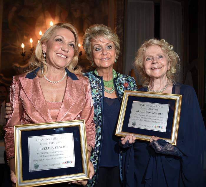 Daniela Javarone con Evelina Flachi e Iolanda Minoli