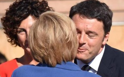 Merkel Renzi Expo