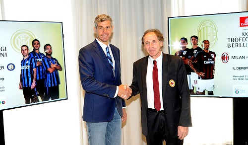 FRANCO BARESI E FRANCESCO TOLDO ALLA PRESENTAZIONE DEL TROFEO LUIGI BERLUSCONI