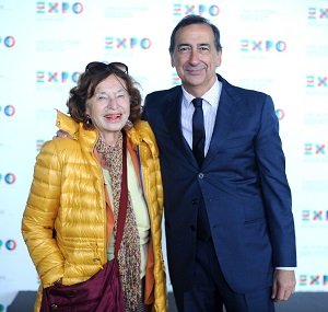 Inge Feltrinelli a Expo con Giuseppe Sala - ph Daniele Mascolo