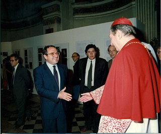 Colombo Clerici con Cardinale Martini