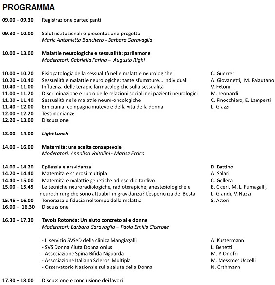 programma 7 marzo 2016