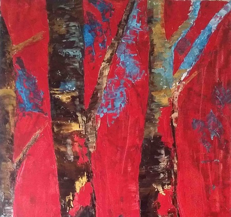 Alberi nella Foresta - 2016 -  50x70