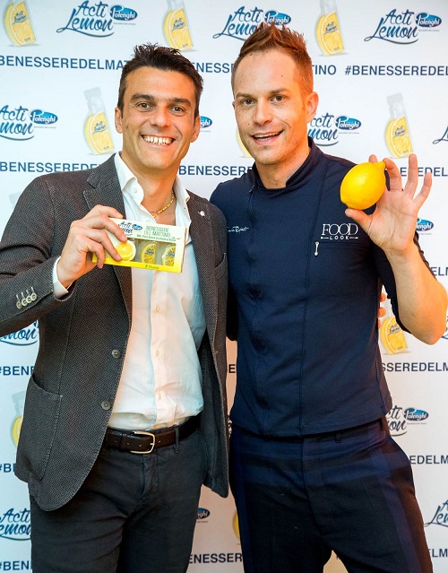 Marco Polenghi con lo Chef Simone Rugiati
