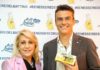 POLENGHI NUOVA LINEA CON IL SUO ACTI LEMON Marco Polenghi con la Nutrizionista Evelina Flachi