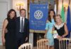 Il neoPresidente del Rotary Monforte Mario Carretta con la moglie, Susanna Messaggio ed Evelina Flachi