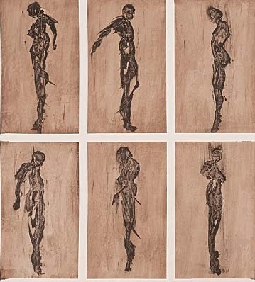 Giuliano Del Sorbo Figura II 2016 tecnica mista 153x91cm r