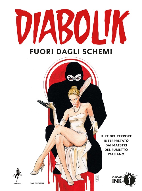 copertina DIABOLIK FUORI DAGLI SCHEMI - disegno di Milo Manara 1