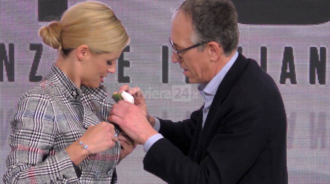 Michelle Hunziker - Sindaco di Sanremo Alberto Biancheri