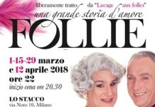 MILANO. “FOLLIE”: A ‘LO STACCO’ APRONO LE CENE TEATRO | 1 marzo FOLLIE STACCO r