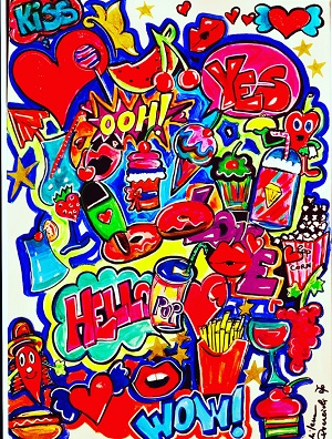 Artista Milena Quercioli-titolo opera FOOD EXPERIENCE r