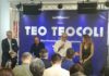 LA RADIO, CON TEO TEOCOLI DA OTTOBRE SU R101 da dx Silvia Notargiacomo Teo Teocoli Nino Formicola Paolo Salvadieri