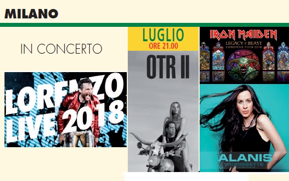 Milano Concerti Luglio 2018 Milano concerti luglio 2018