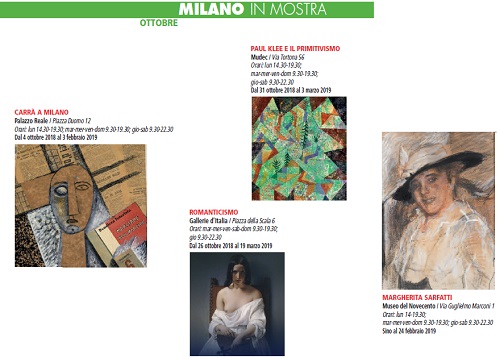 Milano Mostre Ottobre 2018 MILANO MOSTRE ottobre 2018