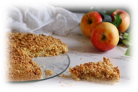 Sbriciolata di mele sfu