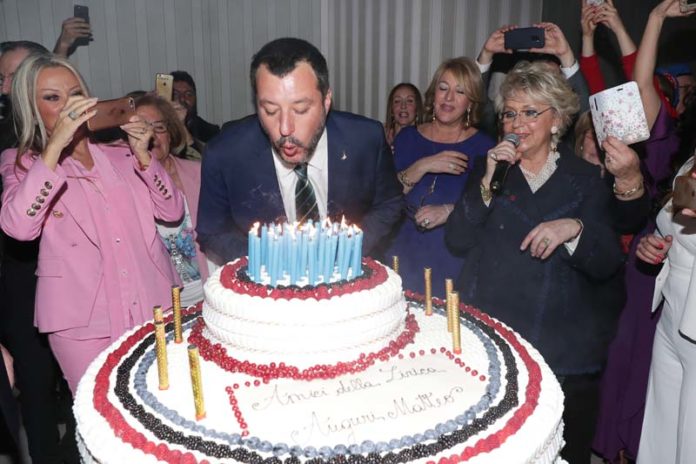 Compleanno di Matteo Salvini