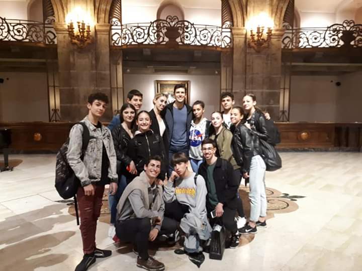 Foto Roberto Bolle con Studenti Polo