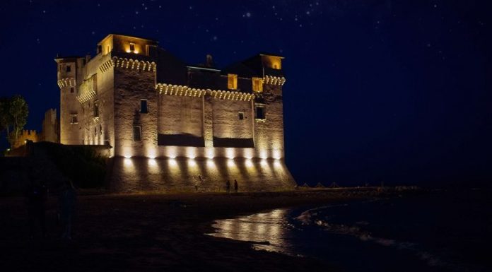 Roma castello santa severa notte delle candele in polvere