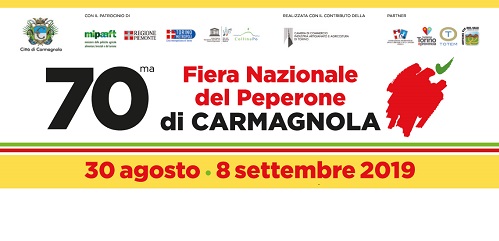 CARMAGNOLA 70 FIERA NAZIONALE DEL PEPERONE 2019 CARMAGNOLA 70 FIERA NAZIONALE DEL PEPERONE 2019