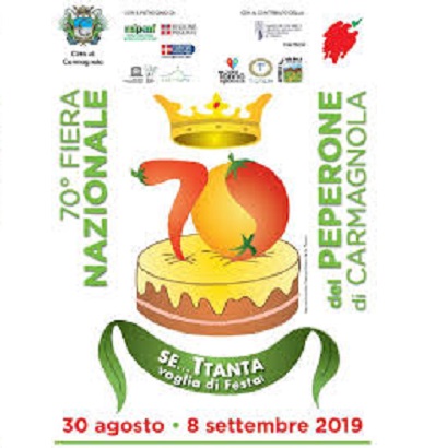 Carmagnola Fiera Nazionale Del Peperone 2019 CARMAGNOLA FIERA NAZIONALE DEL PEPERONE 2019