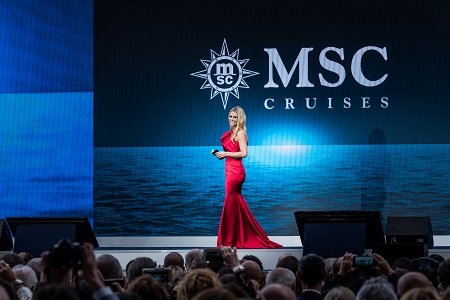 Michelle Hunziker hosting MSC Seaview Christening in June 2018 Ph. Ivan Sarfatti r