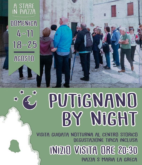 Putignano By Night Agosto Locandina Putignano by night agosto - locandina