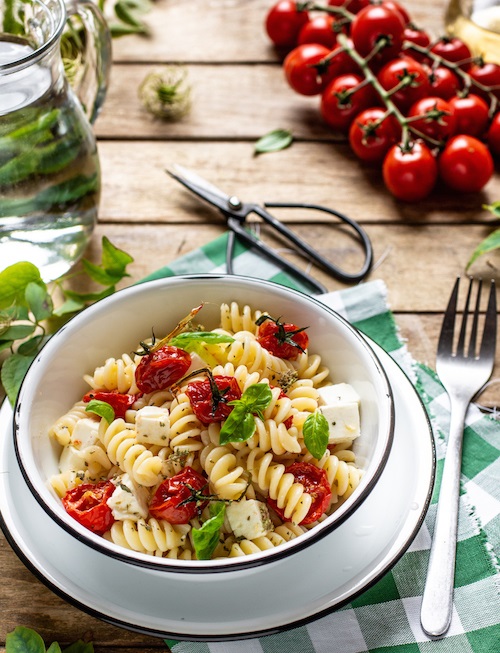 Fusilli pomodorini e feta