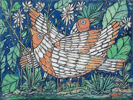 Mostra Giardino Delle Meraviglie Roma Guida Garth Speight Coppia Di Uccelli Acrilico Mostra Giardino delle Meraviglie Roma - Guida Garth Speight Coppia di uccelli acrilico