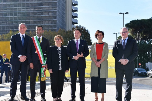 Le autorità all'evento dei Sindaci d italia
