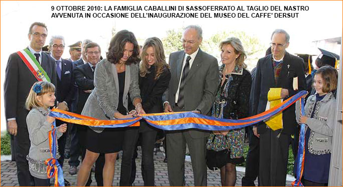 Conegliano la Famiglia Caballini di Dersut-caffe durante inaugurazione museo conegliano-dersut-caffe-museo-inaugurazione