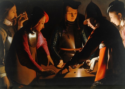GEORGES DE LA TOUR - I giocatori di dadi - The Preston Hall Museum