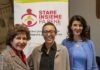 Milano. CasAmica: Francesca Schiavone si racconta a “Stare insieme fa bene” Lucia e Marinella Vedani con Lucia Schiavone r