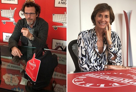 Simonetta Flores e a sin. Germano Lanzoni - collettivo Il Milanese Imbruttito r