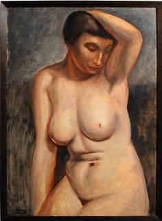 Nu assis, 1919-21, olio su cartone Nu assis 1919-21 olio su cartone
