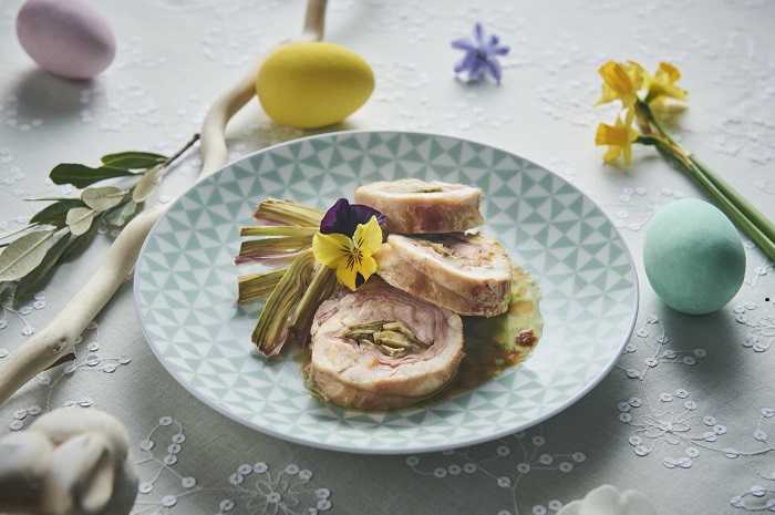 ARROSTO DI CONIGLIO CON MORTADELLA