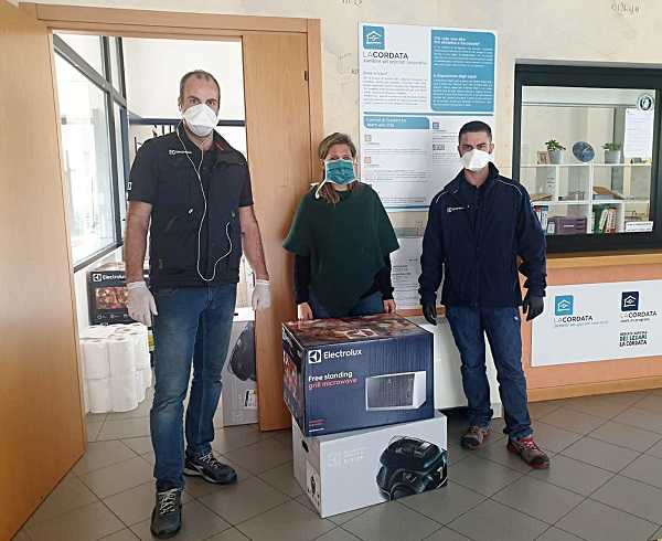 Elettrolux donazione Zumbimbi - coronavirus