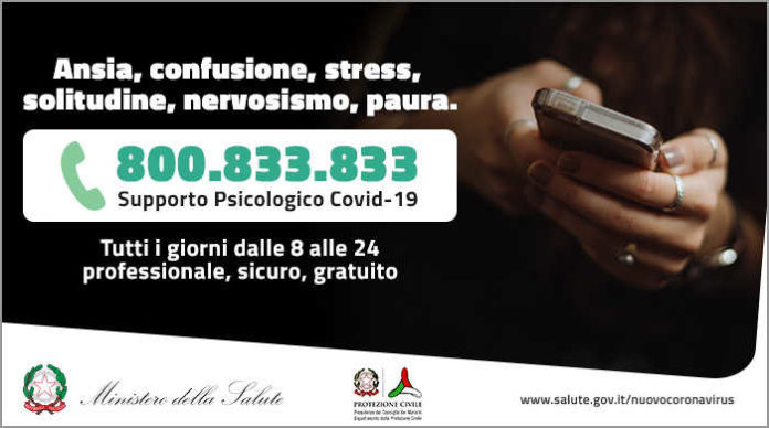 covid-19 - numero verde supporto psicologico