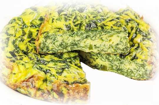 frittata di spinaci